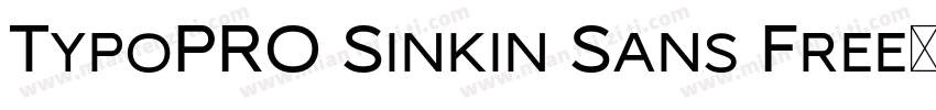 TypoPRO Sinkin Sans Free字体转换